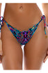 Luli Fama Que Linda Wavy Luxe Stitch Brazilian Tie Side Ruched Back Bottom